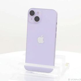 〔中古品〕 iPhone14 128GB パープル MPUY3J／A SIMフリー【344】
