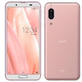 【中古】Bランク【やや傷や汚れあり】 SIMフリー SHV45 SHARP AQUOS sense3 KDDI ソフトピンク 利用制限〇(白ロム) 送料無料