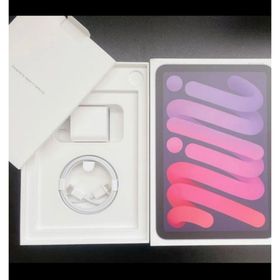 アイパッド(iPad)のiPad mini (第6世代) パープル 本体＋フィルム付き(タブレット)