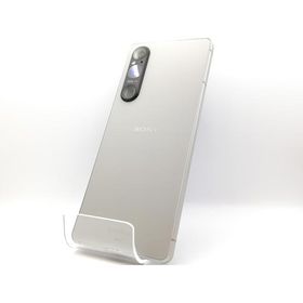 【中古】SONY au 【SIMフリー】 Xperia 1 V プラチナシルバー 12GB 256GB SOG10【道玄坂】保証期間１ヶ月【ランクA】