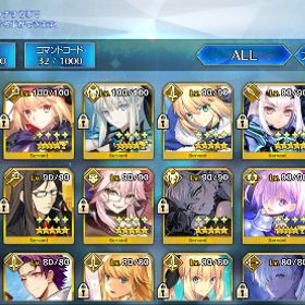 【奏章クリア済み】石1000個温存‼︎ 終章参加用垢 ギル宝具5など | FGOのアカウントデータ、RMTの販売・買取一覧