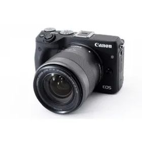 キヤノン Canon EOS M3 ブラック レンズキット Wi-Fiでストラップ付き