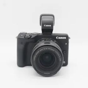 【中古】(キヤノン) Canon EOS M3/EF-M18-55 IS STM EVFキツト ブラツク