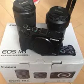 Canon ミラーレス一眼カメラ EOS M3 ダブルズームキット(ブラック) EF-M18-55mm F3.5-5.6 IS STM EF-M55-200mm F4.5-6.3 IS STM 付属 EOSM3BK-WZK