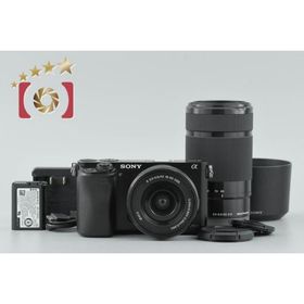 【中古】SONY ソニー α6000 ILCE-6000 ダブルズームレンズキット ブラック