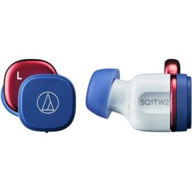 【あす楽関東_対応】audio-technica（オーディオテクニカ）ATH-SQ1TW2 NRD ネイビーレッド完全ワイヤレスイヤホン[4961310160470]