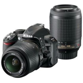 【中古】Nikon デジタル一眼レフカメラ D3100 200mmダブルズームキットD3100WZ200