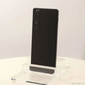 〔中古品〕 Xperia 1 III 256GB フロストブラック SO-51B docomoロック解除SIMフリー【305】
