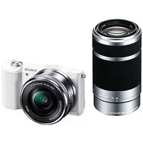 【中古】SONY ミラーレス一眼 α5100 ダブルズームキット E PZ 16-50mm F3.5-5.6 OSS + E 55-210mm F4.5-6.3 OSS ホワイト ILCE-5100Y