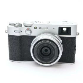 【中古】 《良品》 FUJIFILM X100V シルバー 【液晶コマンドダイヤル上カバー部品交換/各部点検済】 [ デジタルカメラ ]