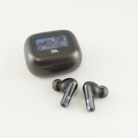 JBL Live Beam 3 完全ワイヤレスイヤホン USED美品 ノイズキャンセリング ハイレゾ タッチスクリーン IP55 マイク ブラック 完動品 V1782(ヘッドフォン/イヤフォン)