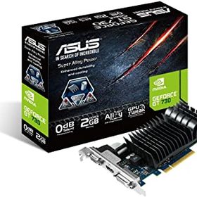 【中古】ASUS NVIDIA GeForce GT730搭載ビデオカード ファンレス GT730-SL-2GD3-BRK
