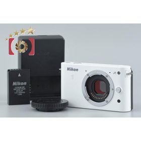 【中古】Nikon ニコン 1 J1 ホワイト ミラーレス一眼カメラ シャッター回数僅少