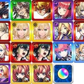 石垢-炭治郎＆義勇+不死川実弥+我妻善逸+中野二乃+マサムネX2+エルX2+ルシファー+マナX2+メ | モンストのアカウントデータ、RMTの販売・買取一覧