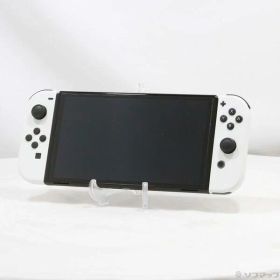 【中古】Nintendo(任天堂) Nintendo Switch 有機ELモデル Joy-Con(L)／(R) ホワイト 【198-ud】