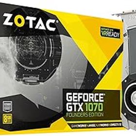 【中古】ZOTAC GeForce GTX 1070 Founders Edition 8GB GDDR5 VR Ready Gaming Graphics Card ( ZT-P10700A-10P)