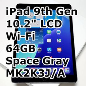 【100%】iPad 第9世代 スペース グレー 64GB Wi-Fi 9th Gen MK2K3J/A A2602 10.2インチ 付属品完備 ワンオーナー