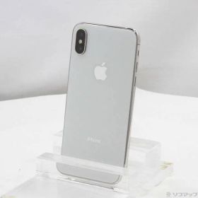 〔中古品〕 iPhoneX 64GB シルバー MQAY2J／A SIMフリー【247】