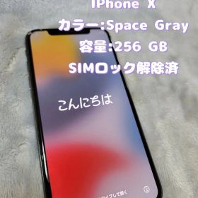 ✨値下げ✨iPhone X Space Gray 256 GB SIMロック解除