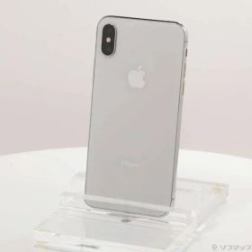 〔中古品〕 iPhoneX 256GB シルバー NQC22J／A SIMフリー【262】
