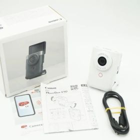 Canon Vlogカメラ PowerShot V10 ホワイト PSV10WH