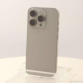 〔中古〕Apple(アップル) iPhone15 Pro 1TB ナチュラルチタニウム MTUT3J／A SIMフリー〔344-ud〕