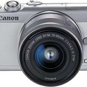 【中古】 Canon ミラーレス一眼カメラ EOS M100 EF-M15-45 IS STM レンズキット(ホワイト) EOSM100WH1545ISSTMLK