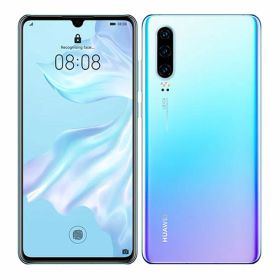 【中古】【安心保証】 HUAWEI P30 ELE-L29[128GB] SIMフリー ブリージングクリスタル
