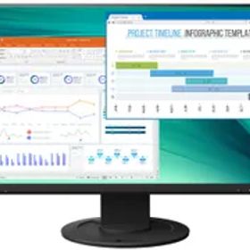 【新品・2営業日で発送】EIZO エイゾ EV2460-BK 23.8型 FlexScan カラー液晶モニター 1920×1080 スピーカー搭載 D-sub DVI DisplayPort HDMI ブラック系