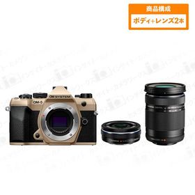 OM SYSTEM OM-5 Mark II ボディ サンドベージュ + ダブルレンズセット M.ZUIKO DIGITAL ED 14-42mm F3.5-5.6 EZ + 40-150mm F4.0-5.6 R BLK オーエム システム