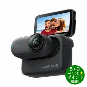 Insta360 GO 3S アクションカメラ ビデオカメラ 128GB CINSAATA-GO3S128K ミッドナイトブラック Insta360【転送不可】