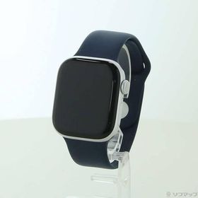 〔中古〕Apple(アップル) Apple Watch Series 10 GPS 42mm シルバーアルミニウムケース ミッドナイトブルースポーツバンド〔198-ud〕