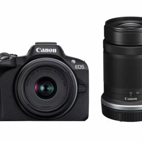 ■アウトレット■CANON EOS R50 ダブルズームキット [ブラック] Y通常配送商品商品箱に傷みがあるためアウトレット品となります。本体は新品未開封となっております。