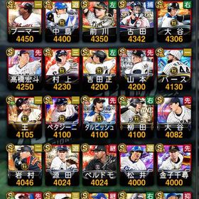 最終価格 アーチスト多数、神垢 | プロスピAのアカウントデータ、RMTの販売・買取一覧