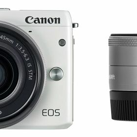 【中古】【非常に良い】Canon ミラーレス一眼カメラ EOS M3 ダブルレンズキット(ホワイト) EF-M15-45mm F3.5-6.3 IS STM EF-M22mm F2 STM 付属 EOSM3WH-WLK2