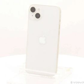 〔中古品〕 iPhone14 Plus 256GB スターライト MQ4L3J／A SIMフリー【344】