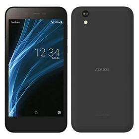 【SIMロック解除済】Softbank AQUOS sense basic 702SH ブラック SHARP 当社3ヶ月間保証 中古 イオシス