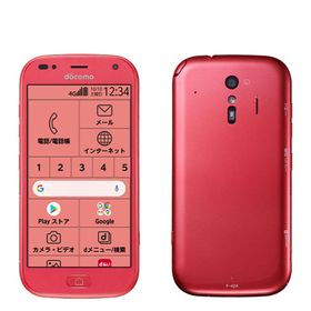 フジツウ(富士通)のF-42A らくらくスマートフォン ピンク SIMフリー 本体 ドコモ スマホ 【送料無料】 f42apk7mtm(スマートフォン本体)