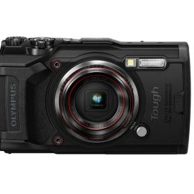 OLYMPUS デジタルカメラ Tough TG-6 ブラック 1200万画素CMOS F2.0 15m 防水 100kgf耐荷重 GPS 内蔵Wi-Fi TG-6BLK