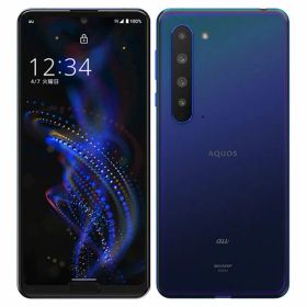 【中古】【安心保証】 AQUOS R5G SHG01[256GB] au アースブルー