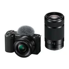 ソニー Sony デジタル一眼カメラ α VLOGCAM ダブルズームレンズキット ブラック(ZV-E10Y/B) 取り寄せ商品