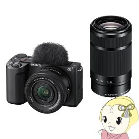 ミラーレス一眼カメラ VLOGCAM ZV-E10 II ZV-E10M2X ダブルズームレンズキット [ブラック] APS-Cサイズ ミラーレスカメラ【/srm】