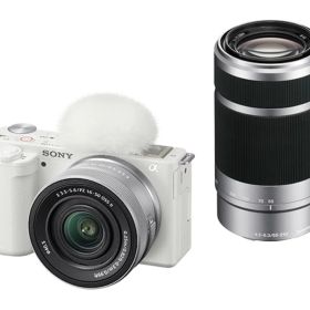 【新品/取寄品】デジタル一眼カメラ α VLOGCAM ZV-E10 ダブルズームレンズキット ホワイト ZV-E10X/W