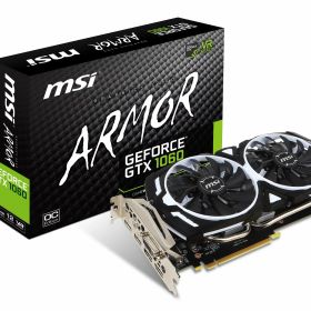 【中古】【非常に良い】【MSI】GeForce GTX 1060 ARMOR 6G OCV1◆PCI-E