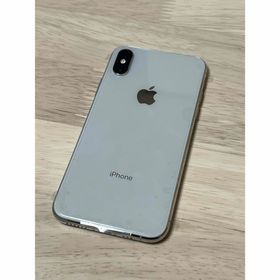 アイフォーン(iPhone)のバッテリー100% iPhoneXS 256GB シルバー SIMフリー(スマートフォン本体)