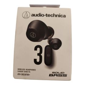 WJ162 audio-technica SOLID BASS ATH-CKS30TW+(E) BK [ブラック] 4961310162658