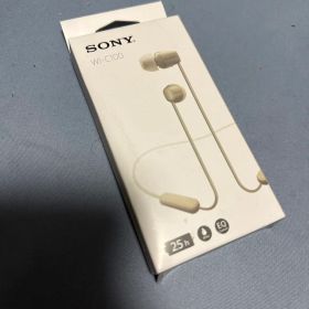 SONY WI-C100 ワイヤレスイヤホン ベージュ