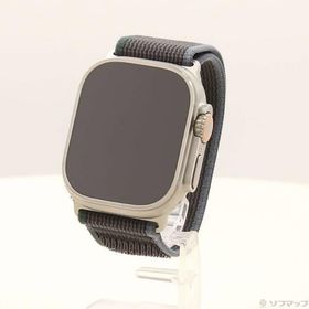 〔中古〕Apple(アップル) Apple Watch Ultra 2 GPS + Cellular 49mm チタニウムケース ブルー／ブラックトレイルループ〔352-ud〕