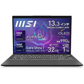 ★251256 未開封保証品 MSIノートパソコン Prestige 13 AI+ Evo A2VMG-4889JP Win11 Pro/Arc 140V GPU/Core Ultra7/32GB/1TB/4526541197772