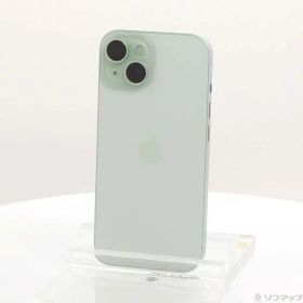 【中古】Apple(アップル) iPhone15 128GB グリーン MTMM3J／A SIMフリー 【295-ud】
